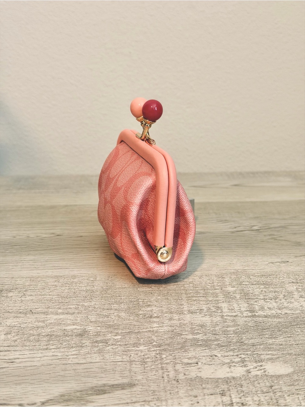 Coach Kiss Lock Coin Pouch - Picture 4 of 7